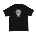 Layers of WIZDOM Tee Monochrome - back graphic on black tee
