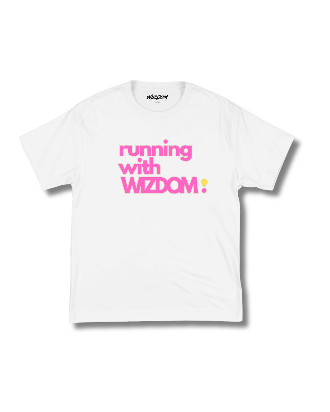 Running with WIZDOM Tee – Pink